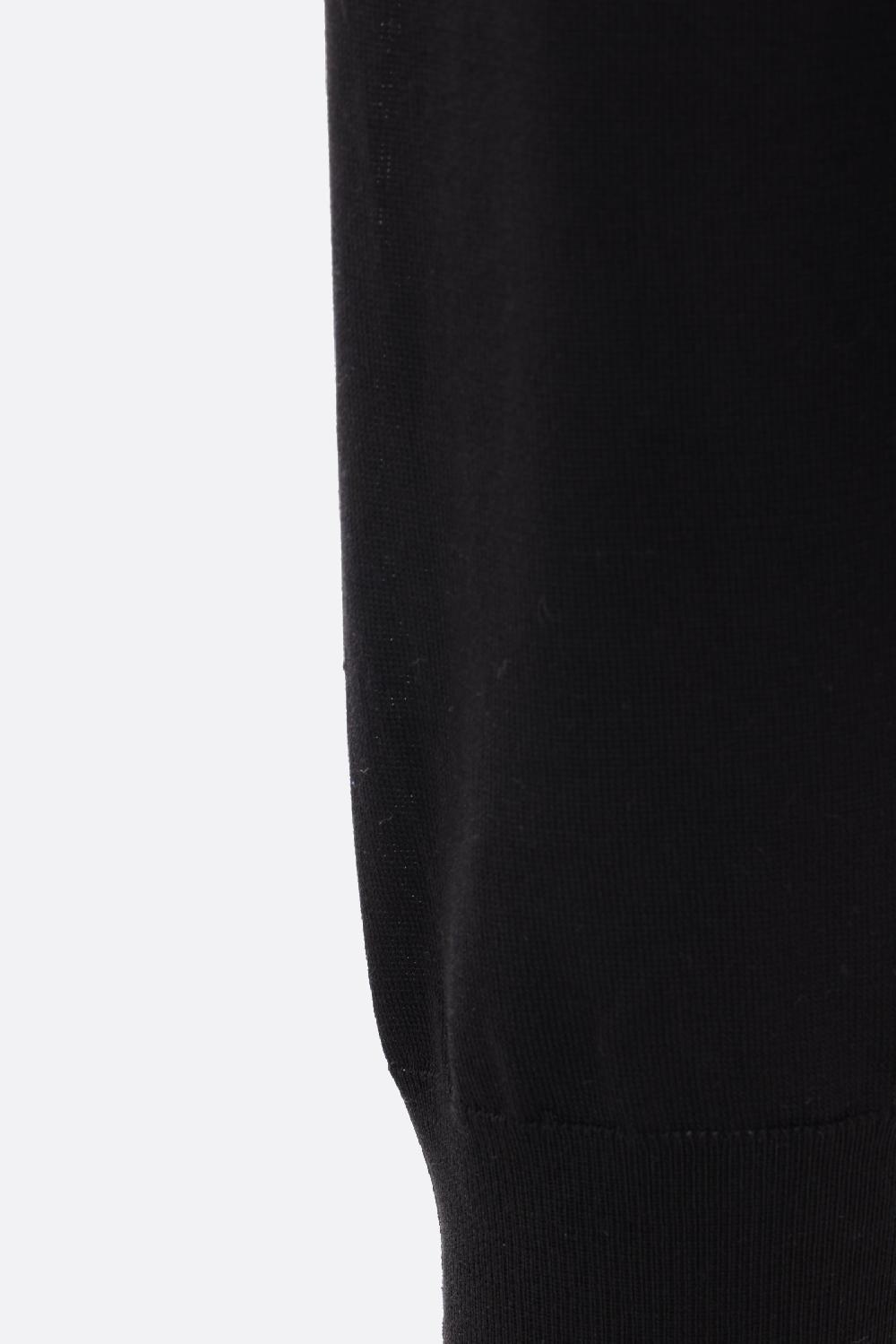 PRADA pullover in seta intarsio logo Consegna Veloce