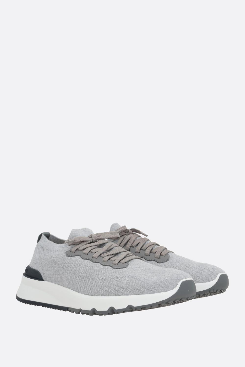 BRUNELLO CUCINELLI sneaker in maglia di cotone Presa