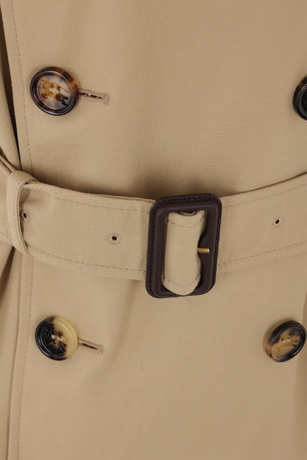 BURBERRY trench corto in misto cotone In Saldo