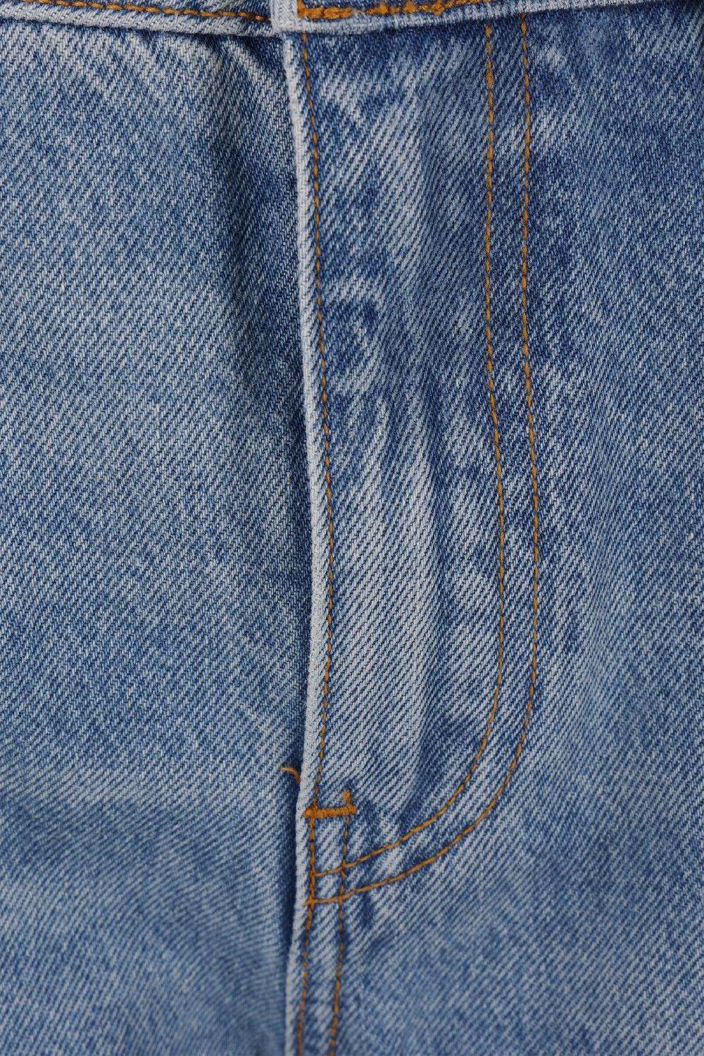 ALEXANDER WANG jeans in denim con fascia pointelle Moda