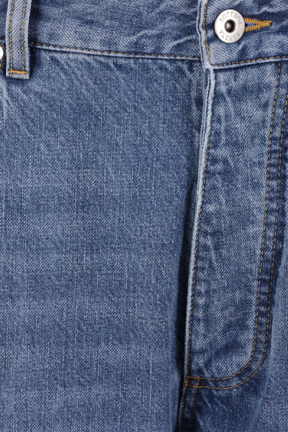 BOTTEGA VENETA jeans in denim con risvolto Italia