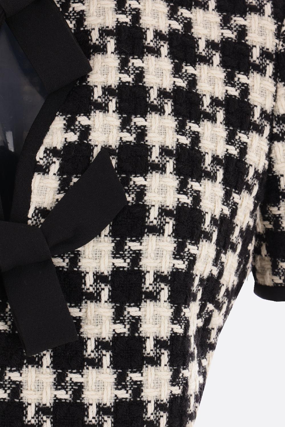 VALENTINO GARAVANI miniabito in Damier Light Tweed Nuovo