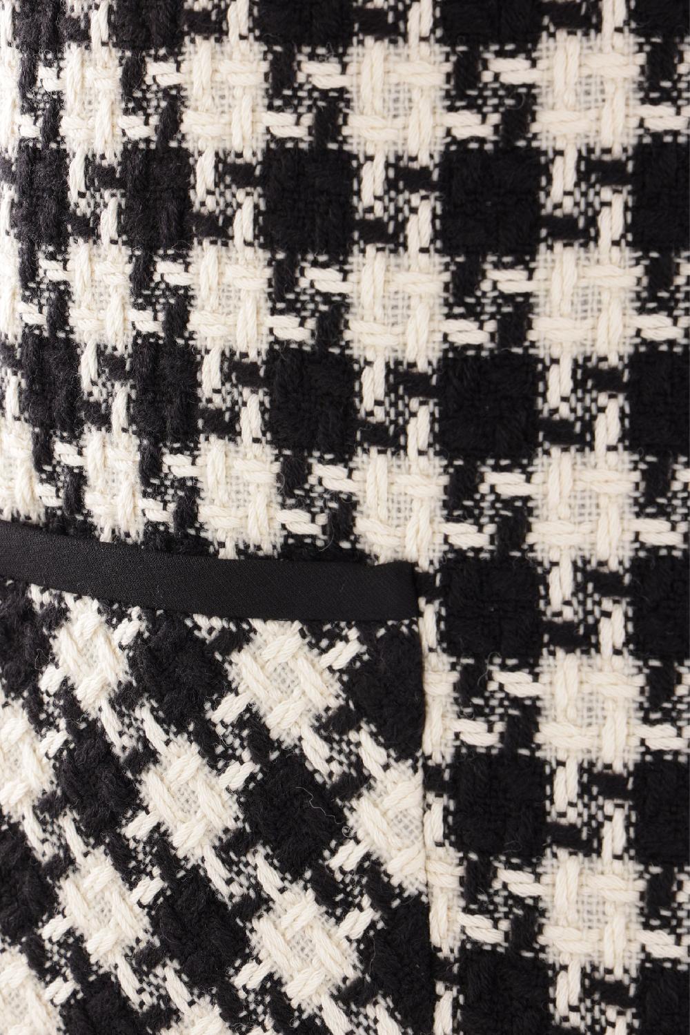 VALENTINO GARAVANI miniabito in Damier Light Tweed Nuovo