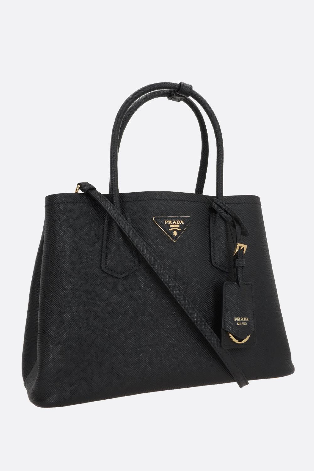 PRADA borsa a mano Prada Double small in pelle Saffiano Promozione