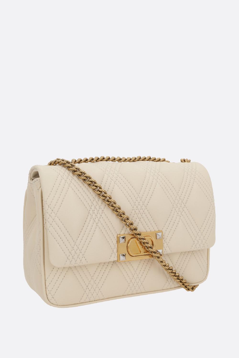 VALENTINO GARAVANI borsa a spalla Quiltie 67 media in nappa matelassé Fino Al -60%