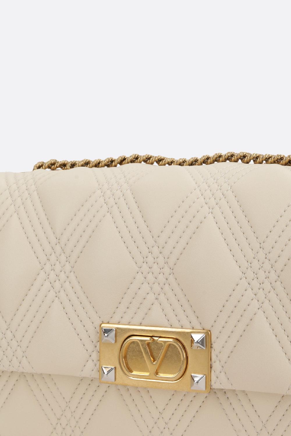 VALENTINO GARAVANI borsa a spalla Quiltie 67 media in nappa matelassé Fino Al -60%