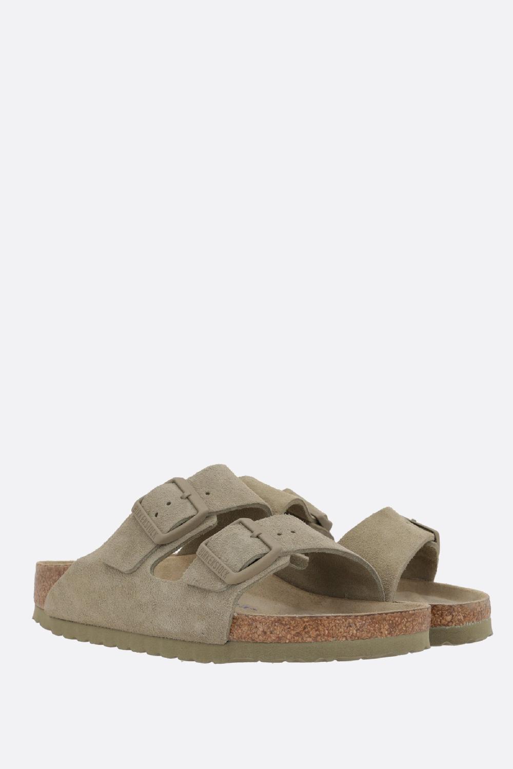 BIRKENSTOCK sandalo flat Arizona BS in suede (Narrow Fit) Economico