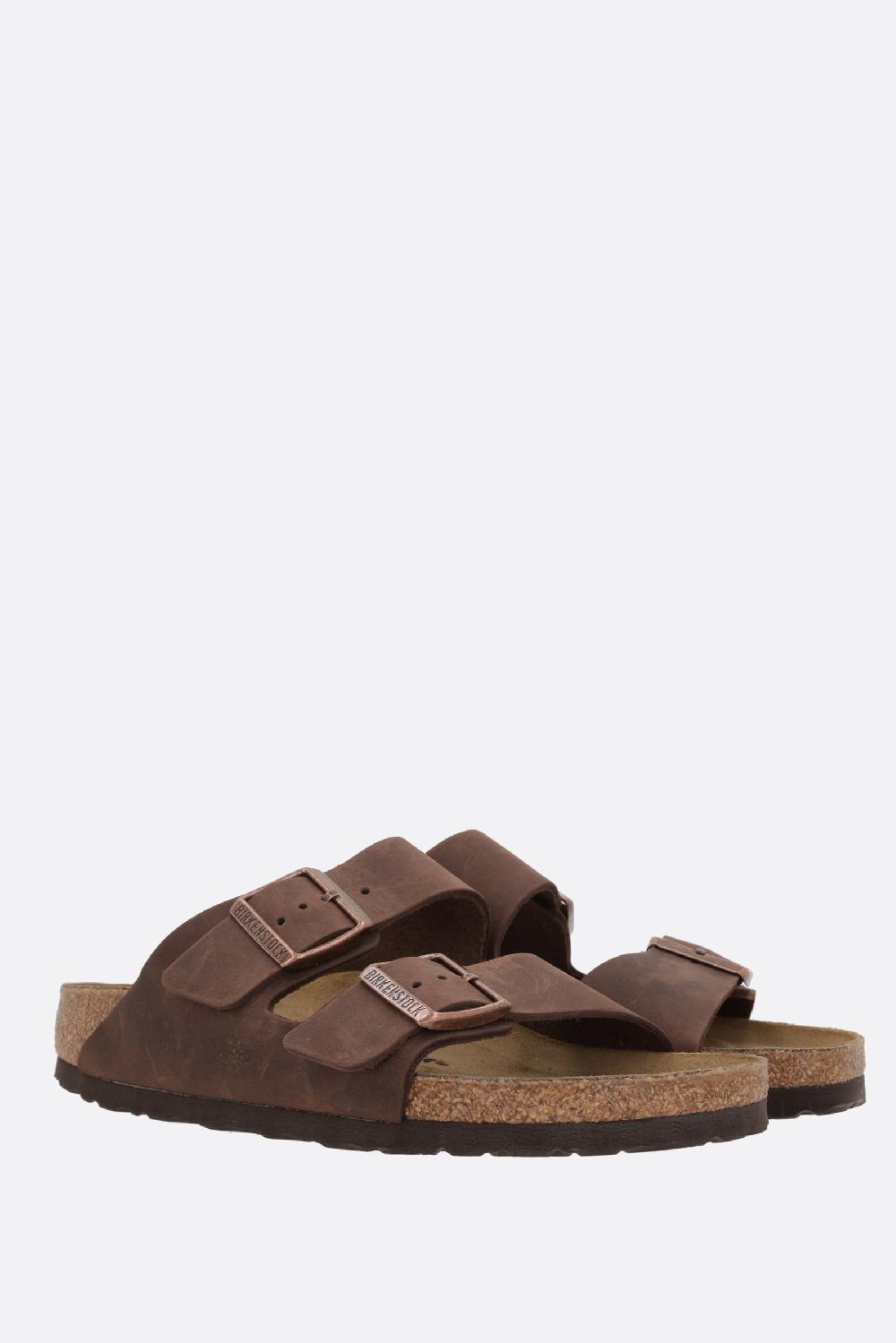 BIRKENSTOCK sandalo flat Arizona BS in pelle oliata (Narrow Fit) Online