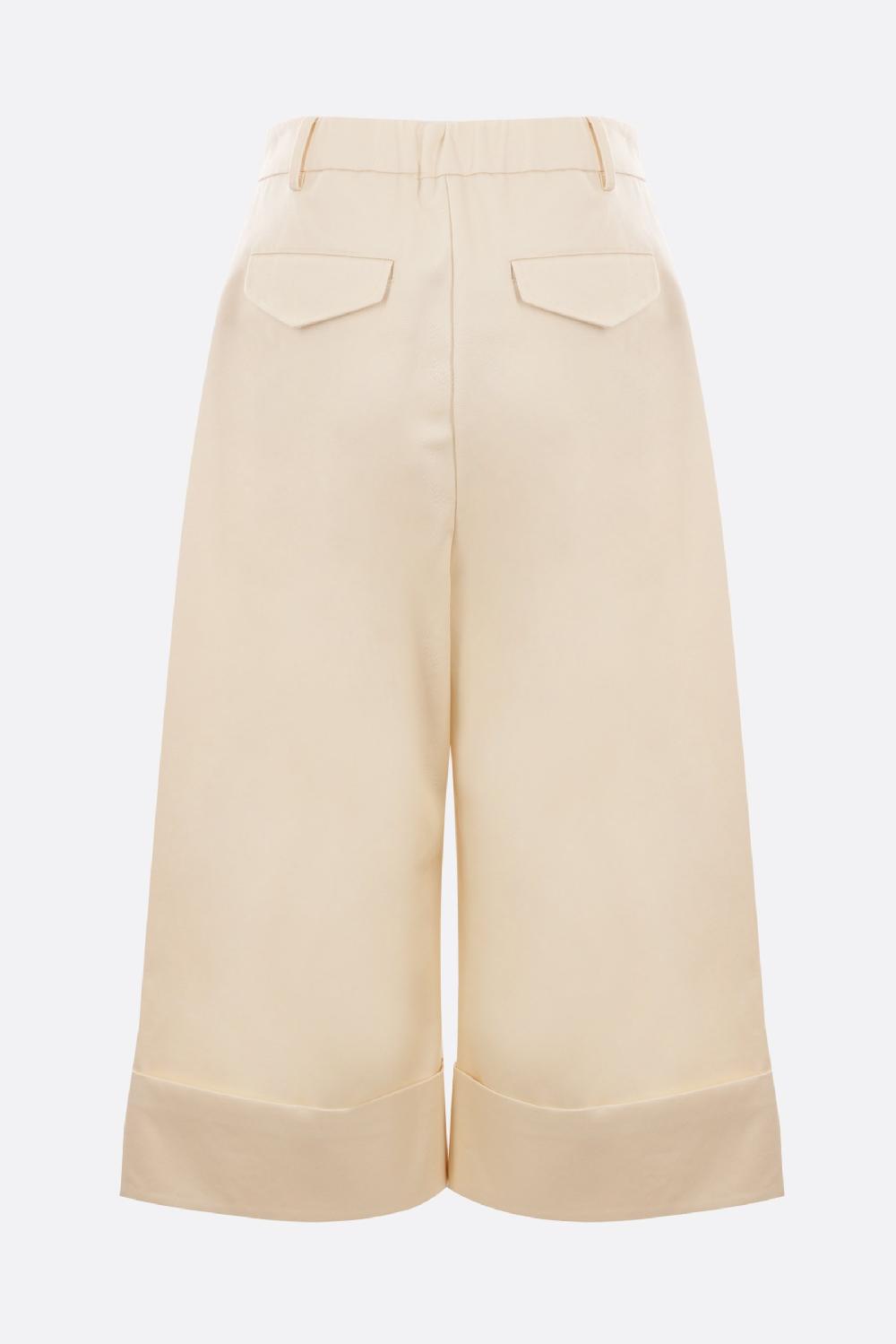 SIMONE ROCHA pantalone cropped a gamba larga in drill Super sconto