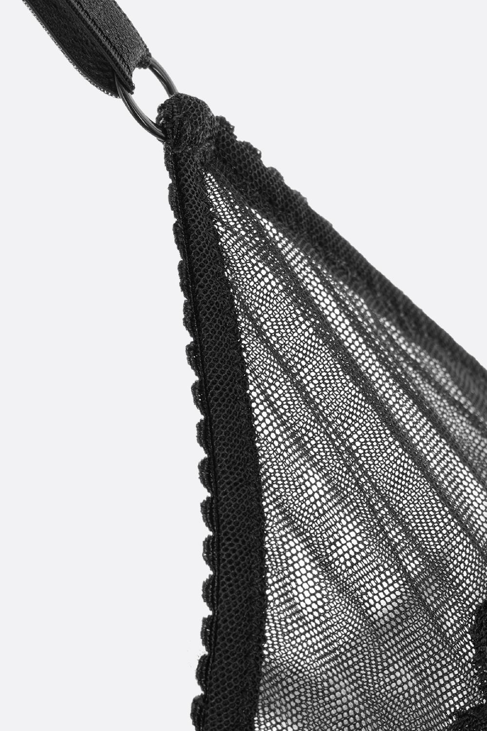 DOLCE & GABBANA reggiseno in rete con ricami 2025
