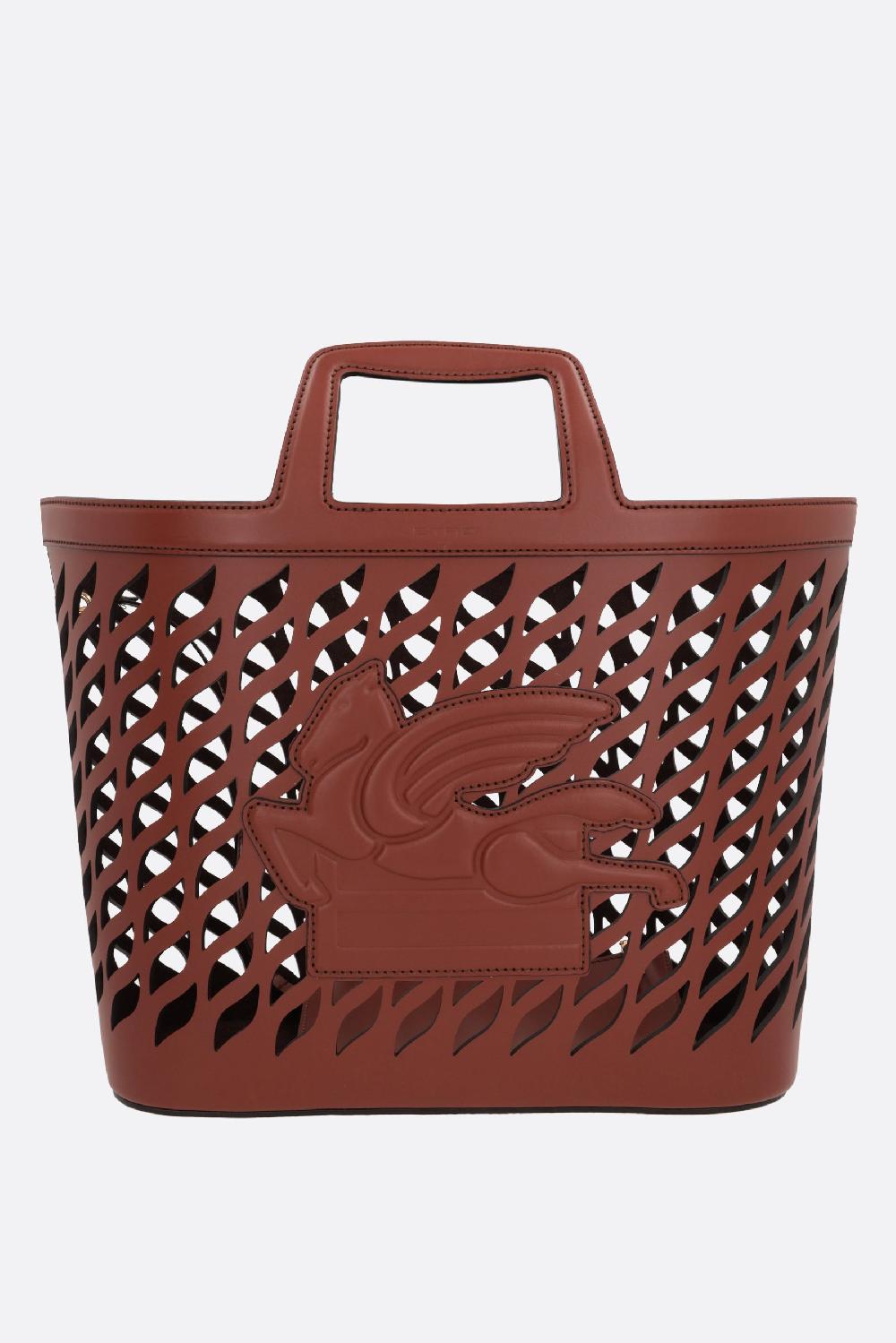 ETRO borsa a mano Coffa large in pelle laserata