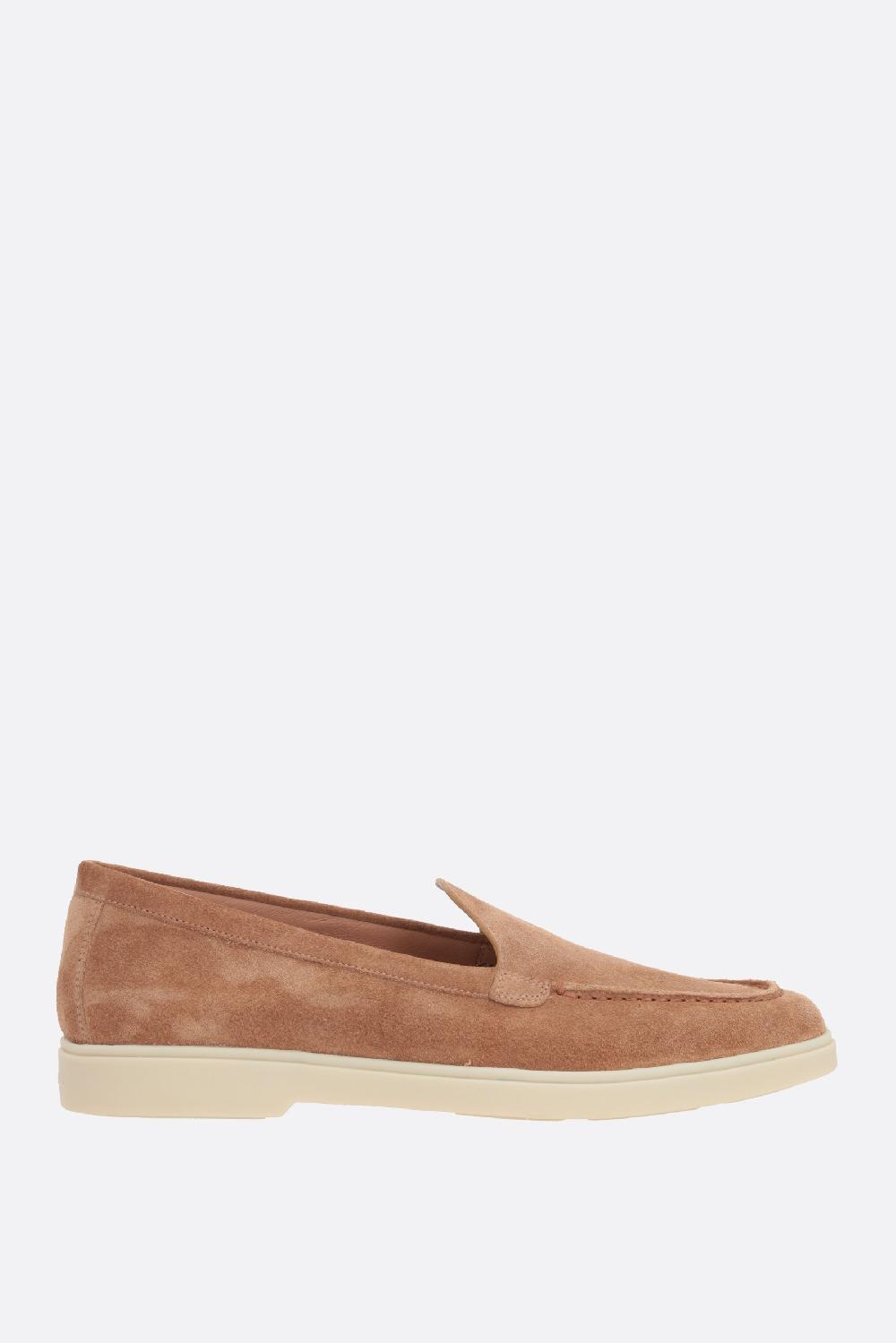 SANTONI mocassino in suede