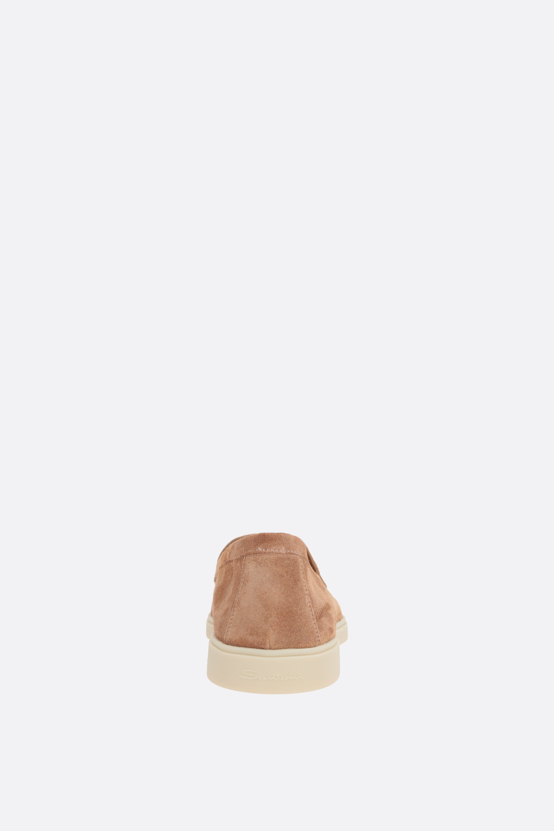 SANTONI mocassino in suede Spedizione Gratuita