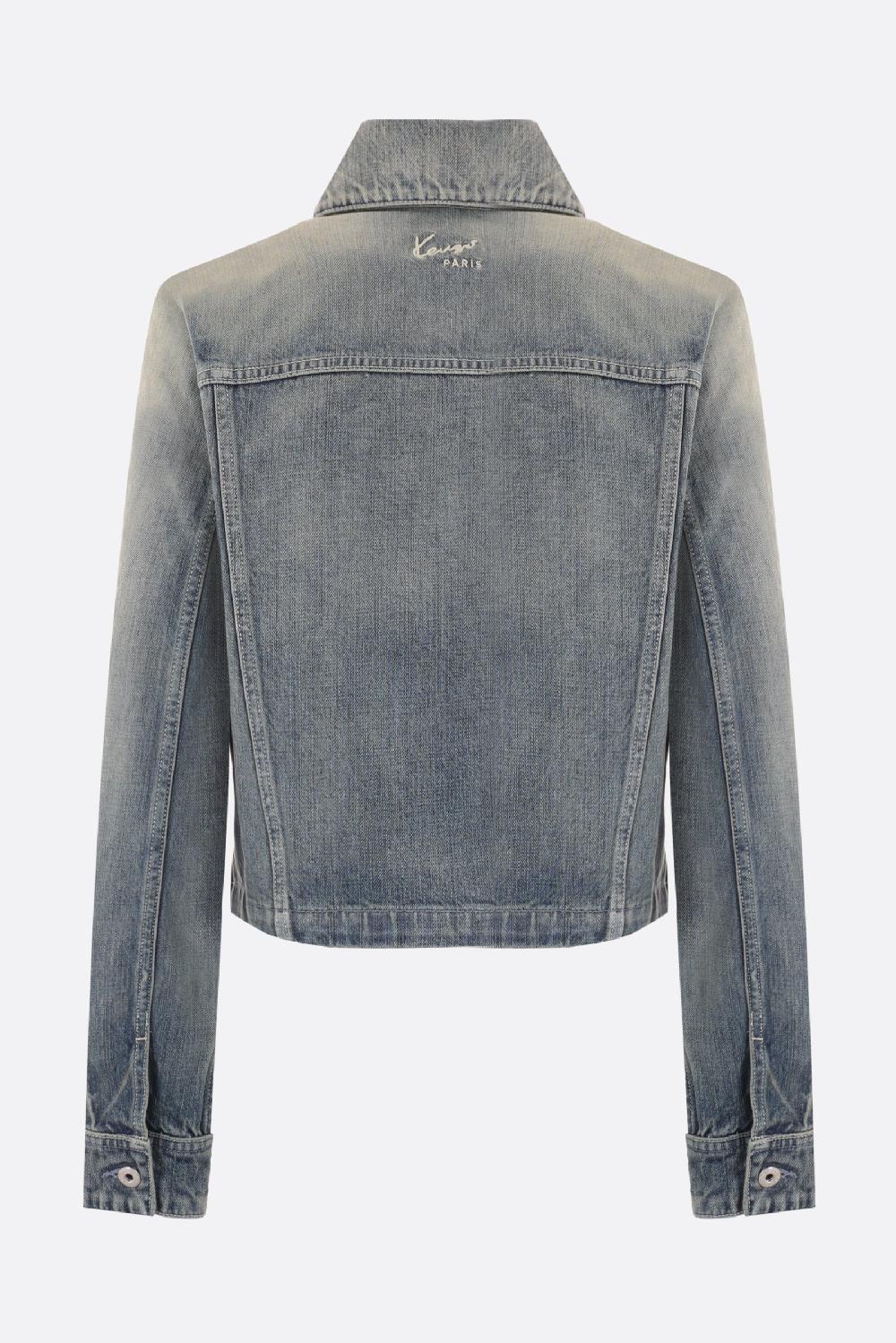 KENZO giubbotto trucker in denim giapponese KENZO Archive Promozione Limitata