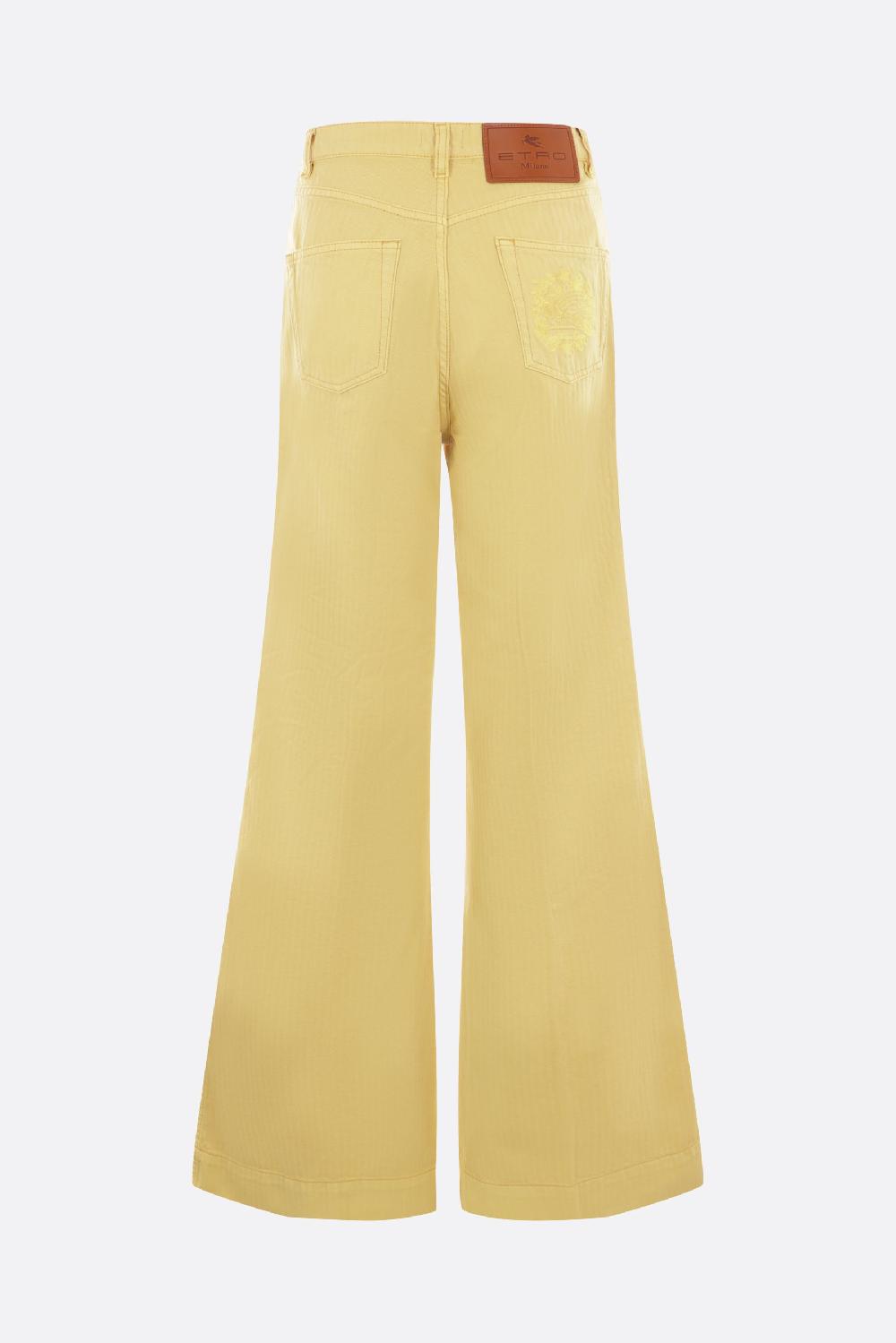 ETRO jeans flare in bull di cotone Offerta