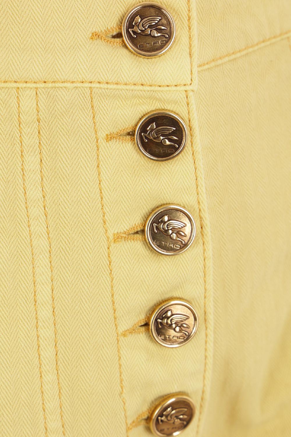 ETRO jeans flare in bull di cotone Offerta