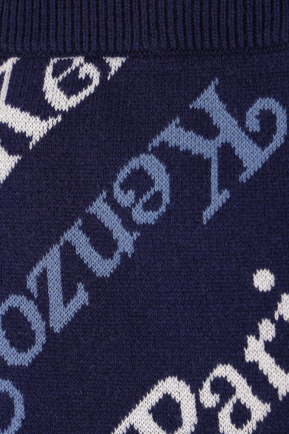 KENZO gonna in cotone e lana logo Kenzo By Verdy Outlet