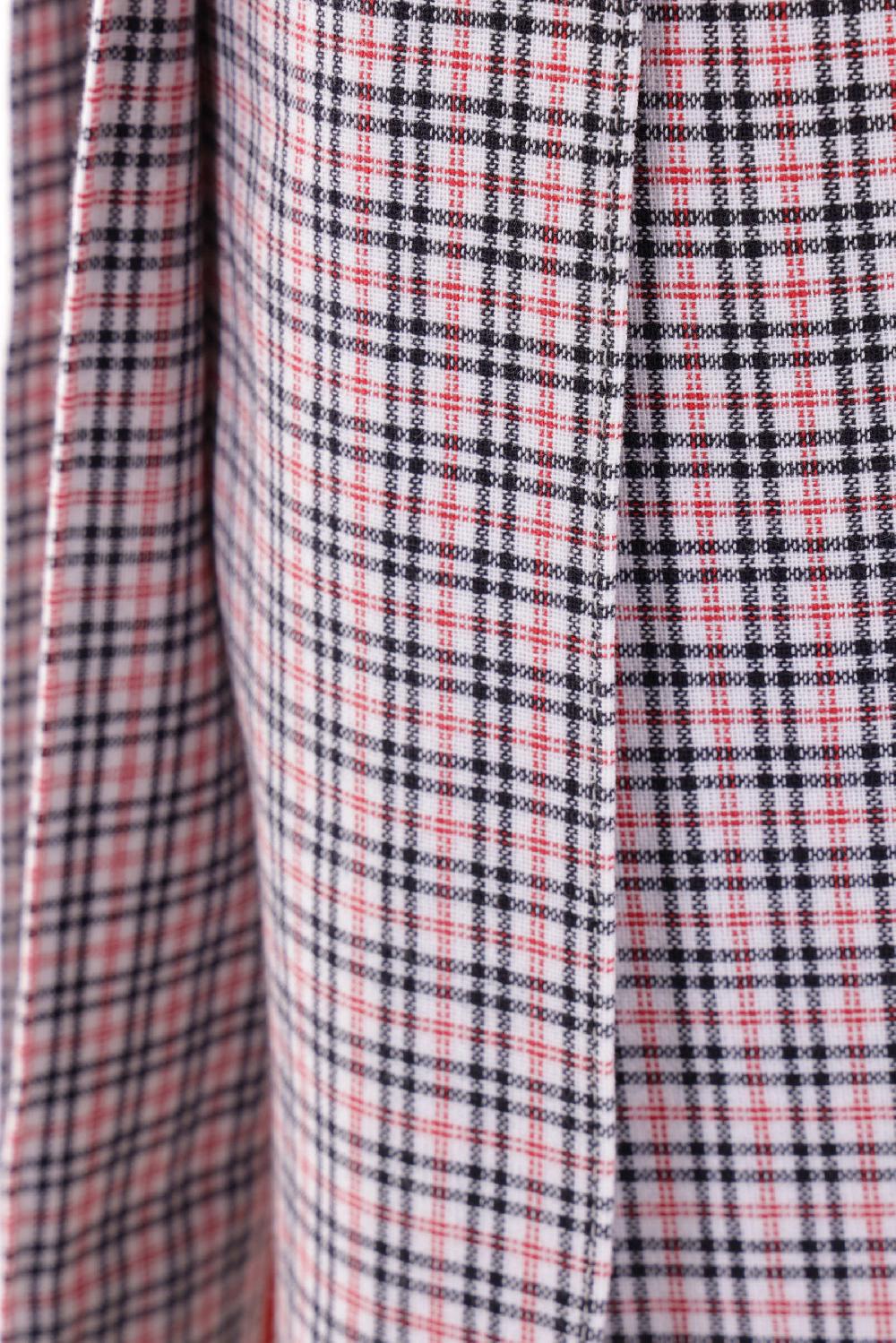 THOM BROWNE minigonna in misto cotone tartan small Offerte