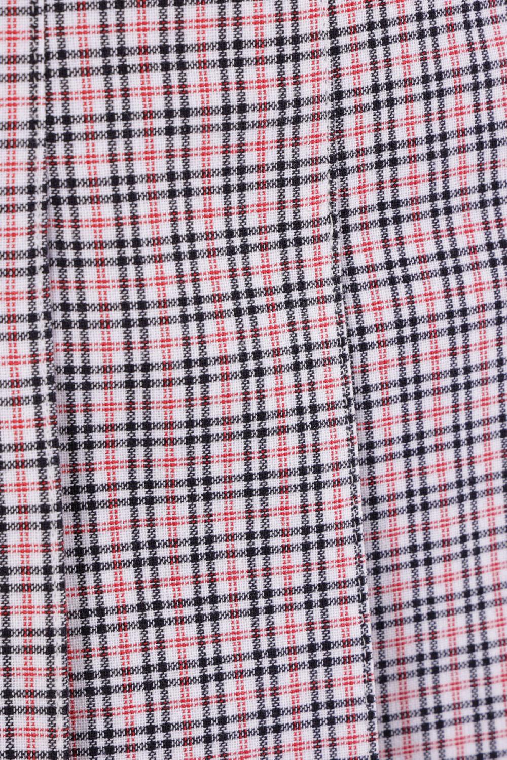 THOM BROWNE minigonna in misto cotone tartan small Offerte