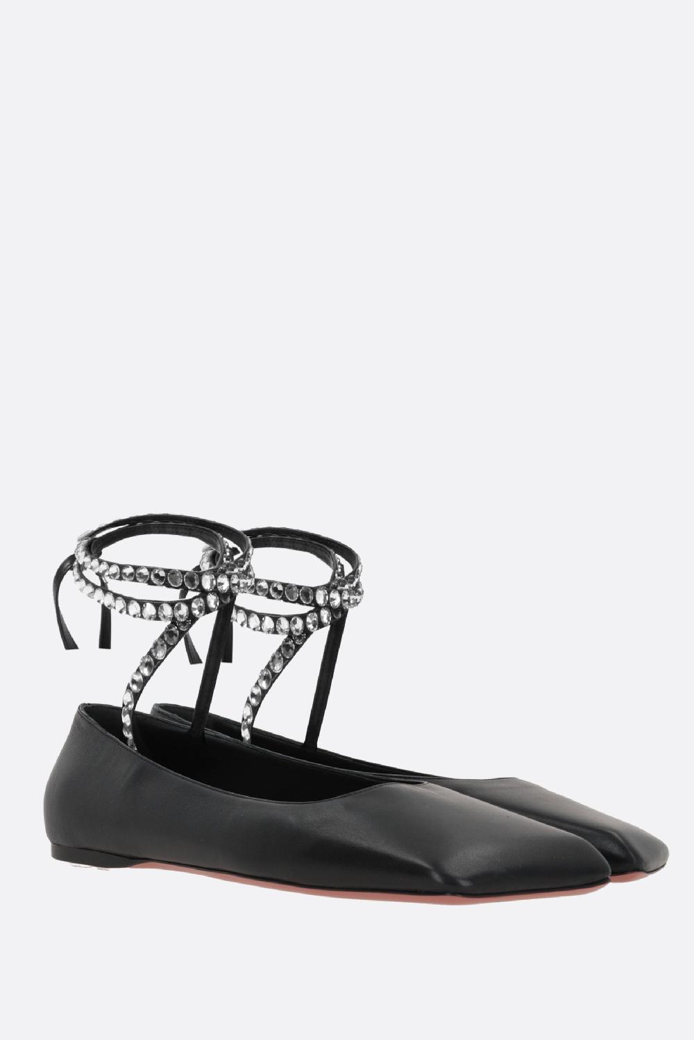 AMINA MUADDI ballerina Ane in nappa Saldi Di Fabbrica