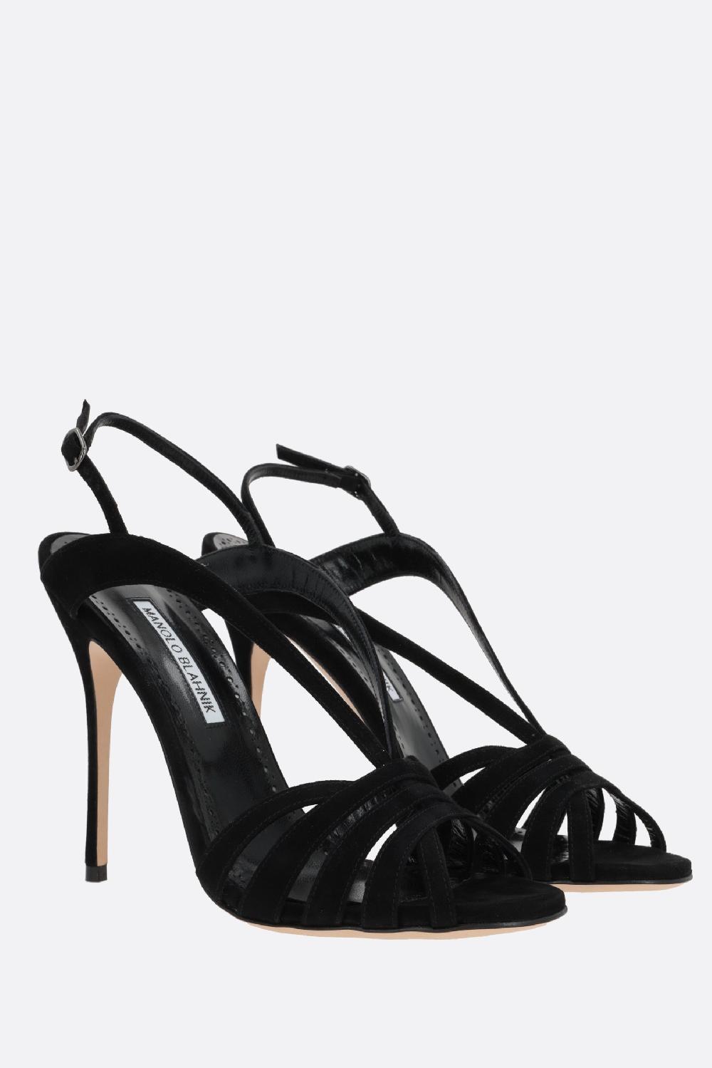 MANOLO BLAHNIK sandalo Sardina in suede Vendite Flash