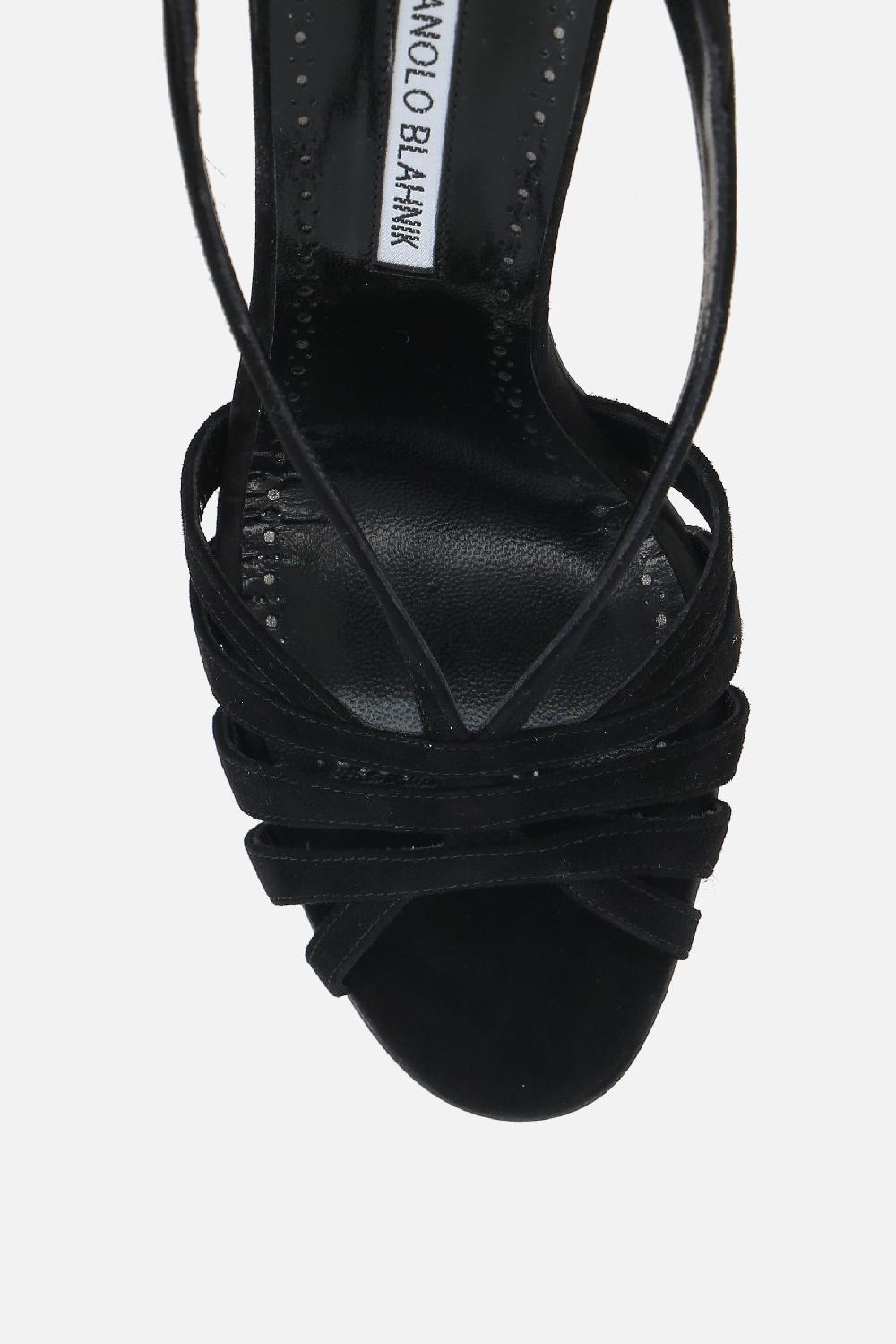 MANOLO BLAHNIK sandalo Sardina in suede Vendite Flash