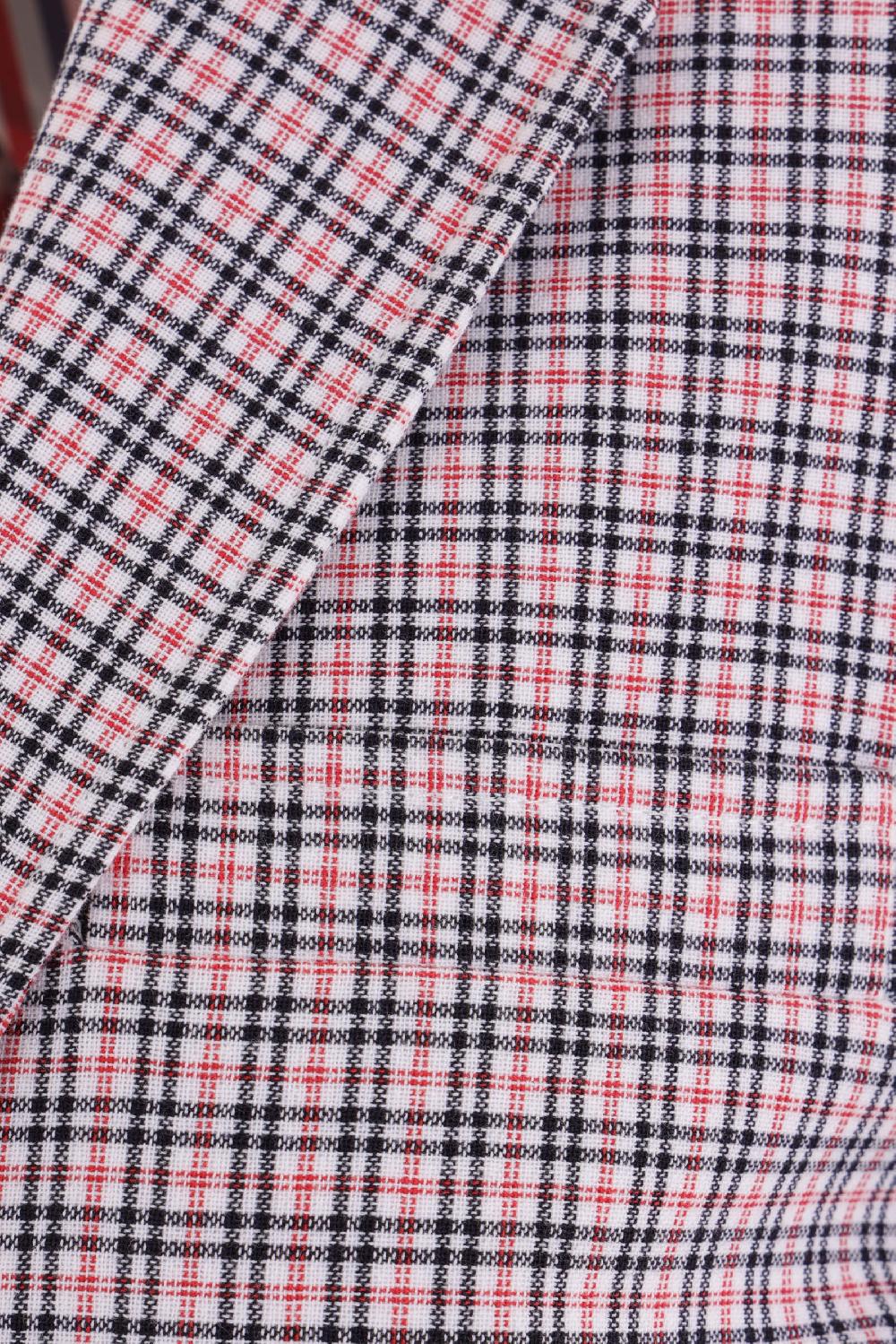 THOM BROWNE giacca monopetto in crepe di cotone 2025