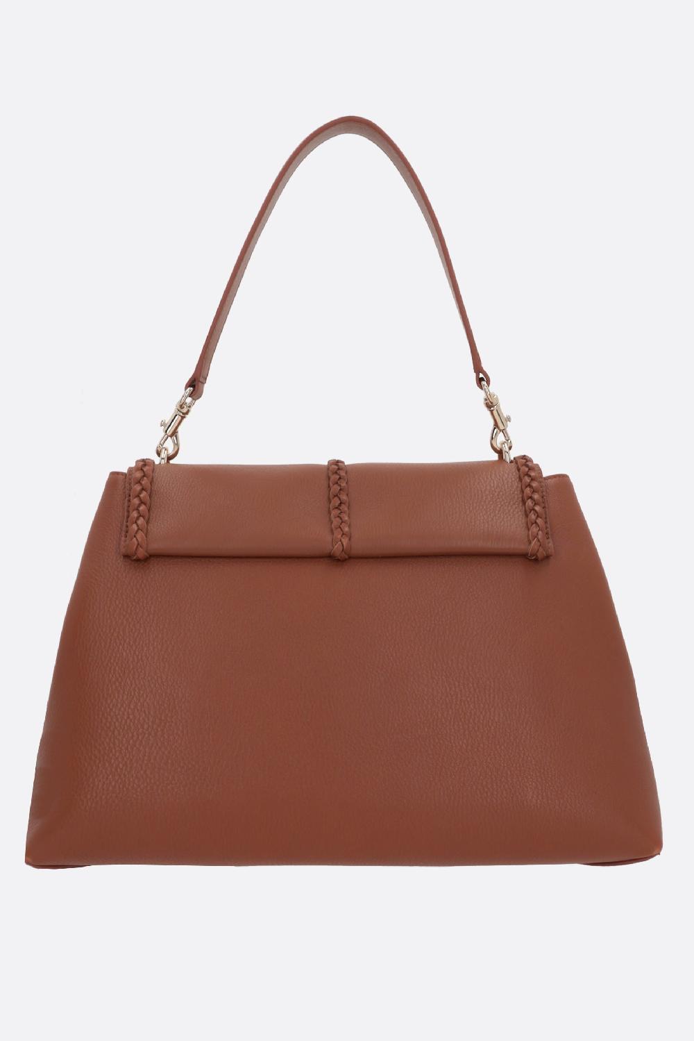 CHLOÉ borsa a spalla Penelope large in pelle martellata 2025