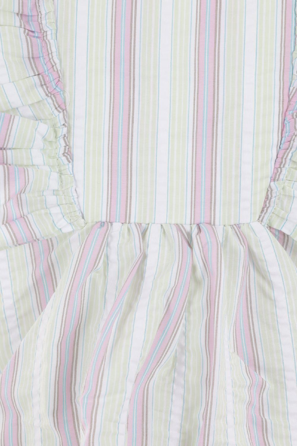 GANNI top in cotone seersucker Spedizione Gratuita