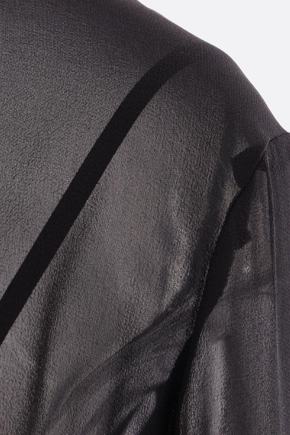 MAX MARA blusa Strano in georgette Qualità Garantita