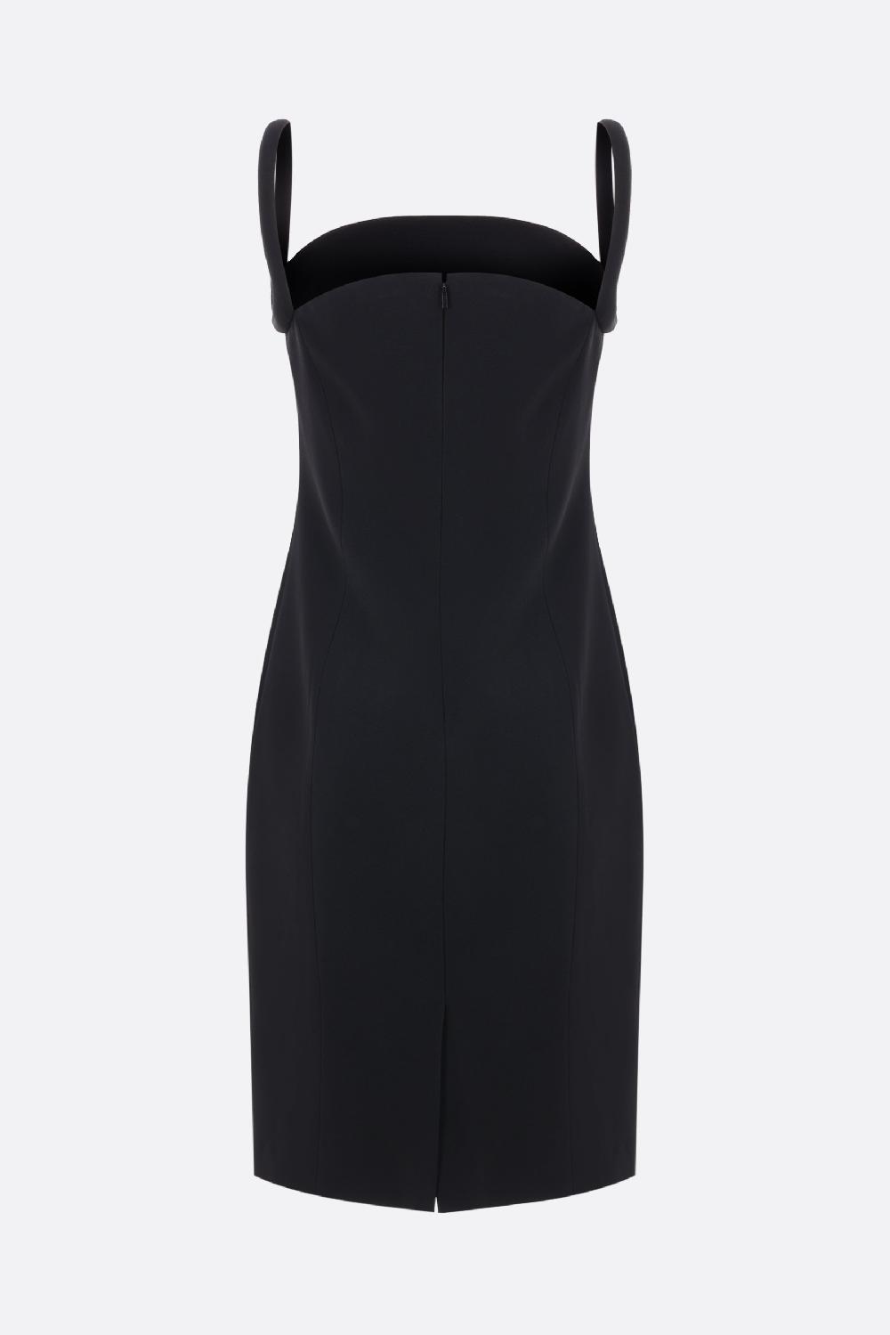 VERSACE abito smanicato in raso envers crepe Prezzo Ridotto