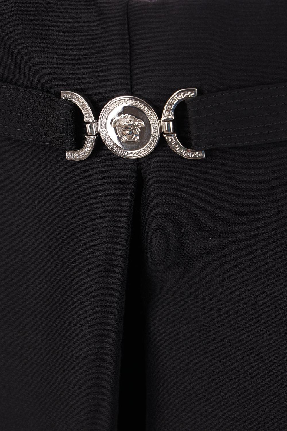 VERSACE miniabito bustier in lana e seta Sottocosto