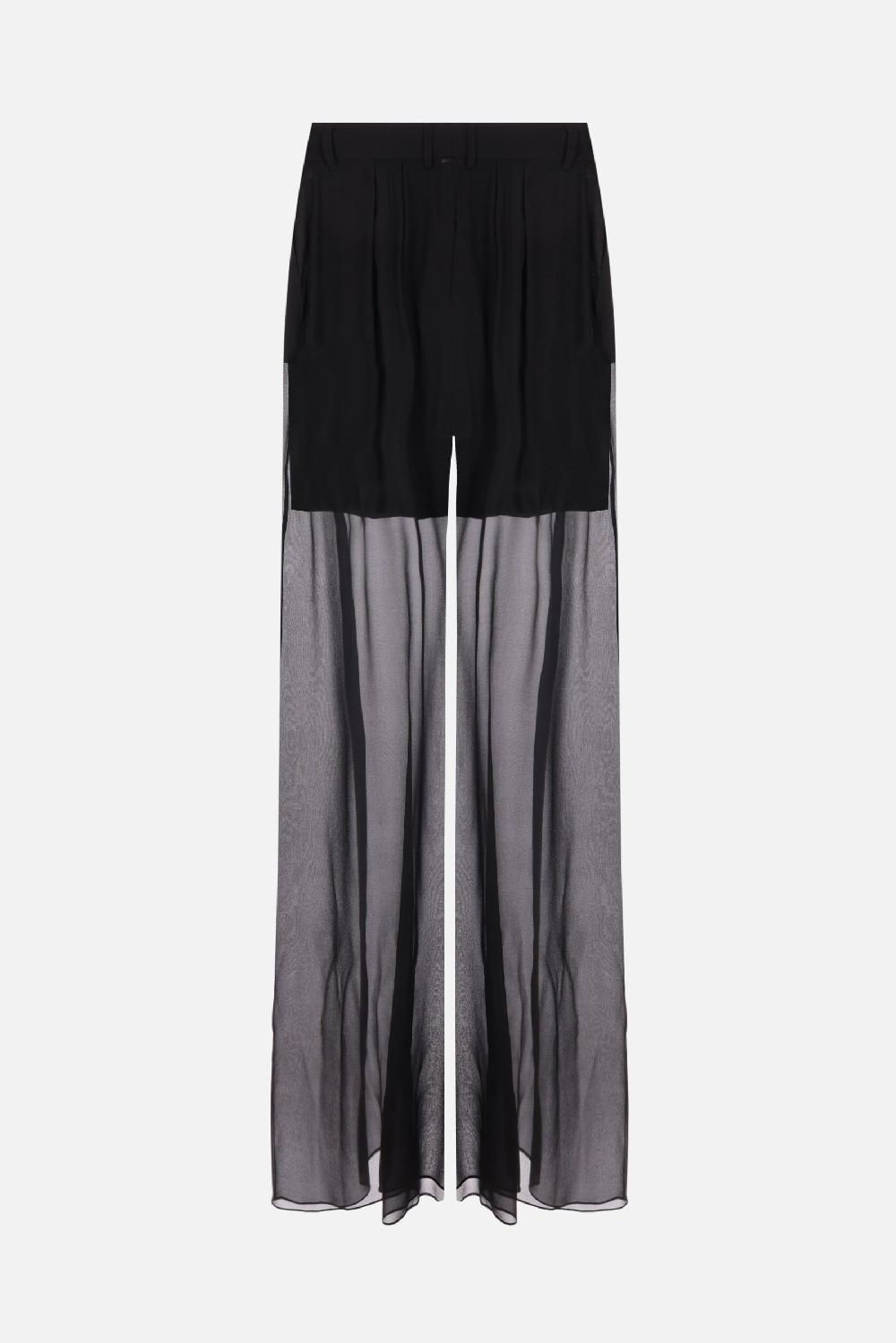DOLCE & GABBANA pantalone a gamba larga in chiffon Offerta