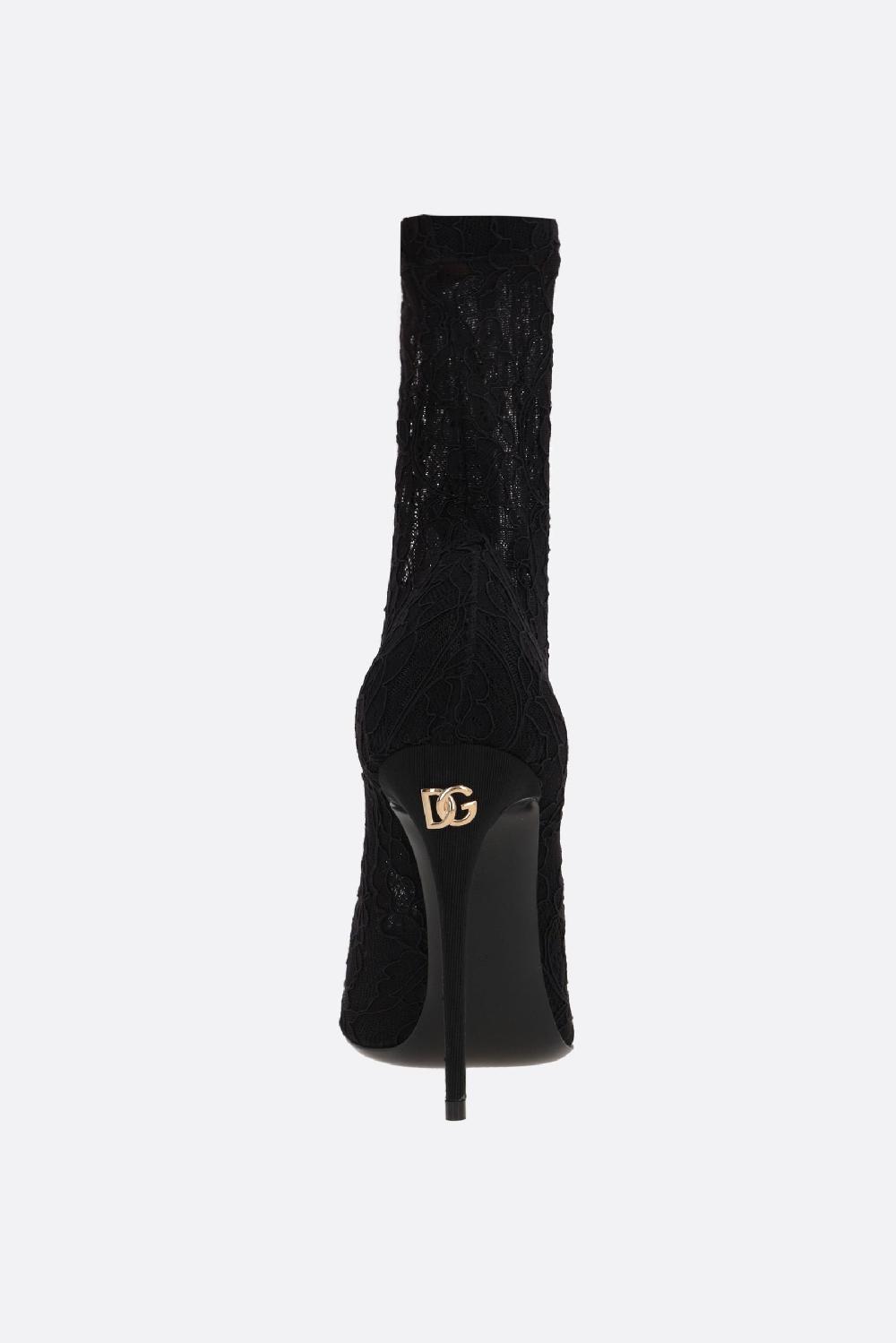 DOLCE & GABBANA stivaletto in pizzo stretch In Vendita