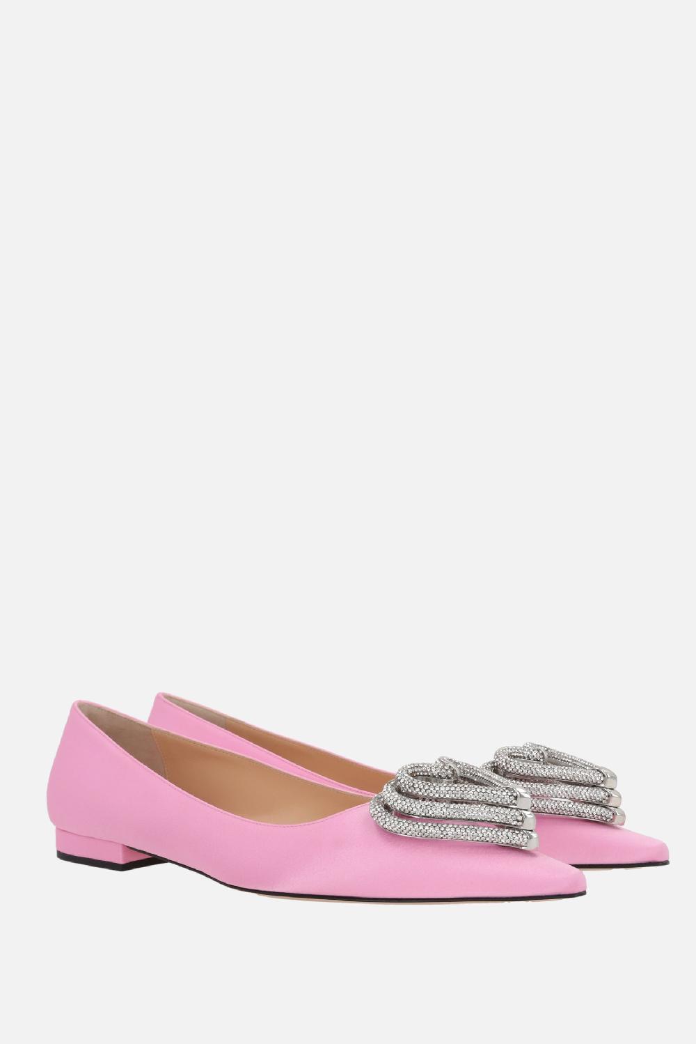 MACH & MACH ballerina Triple Heart in raso Offerte