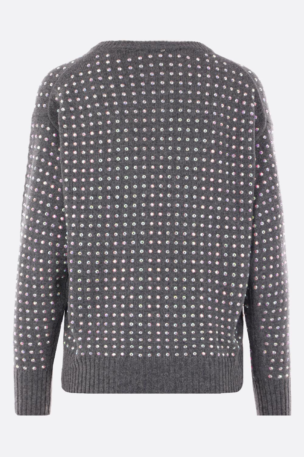 SPORTMAX pullover Uta in misto lana con strass Negozio