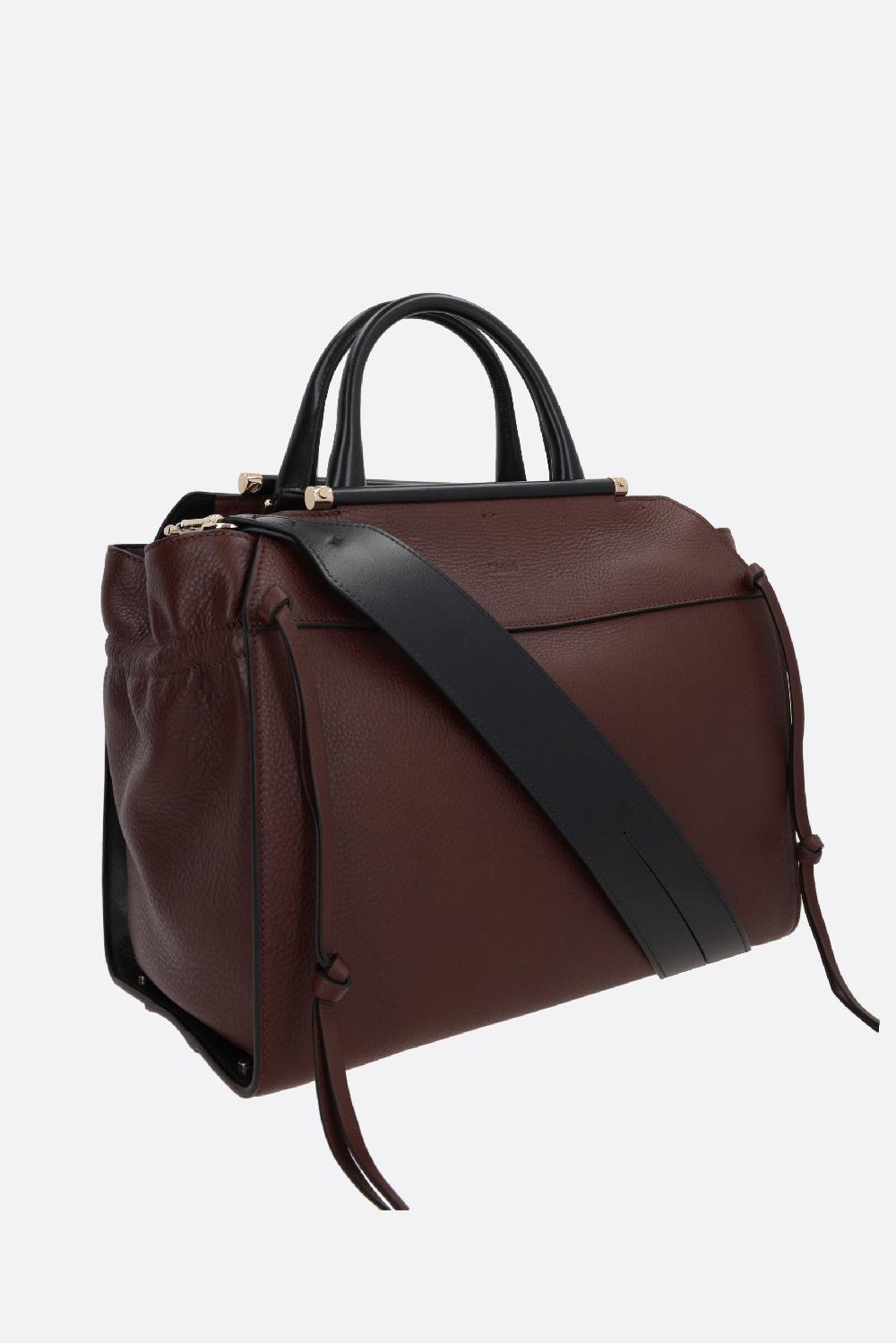 CHLOÉ borsa a mano Steph media in pelle martellata Italia