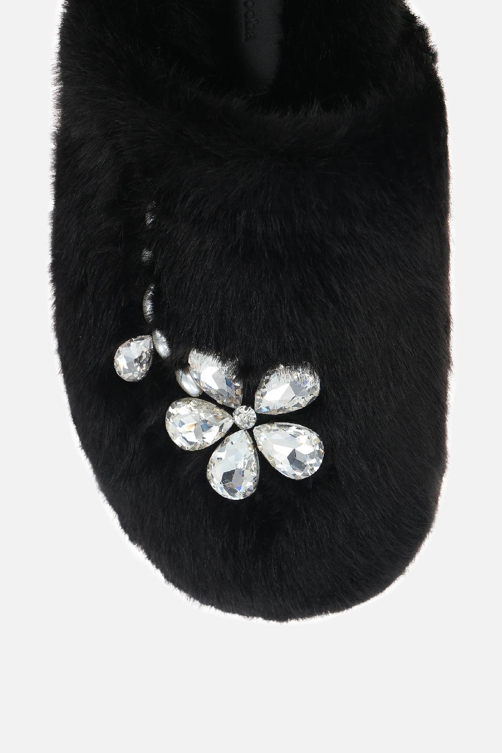 SIMONE ROCHA mule flat in eco pelliccia Qualità