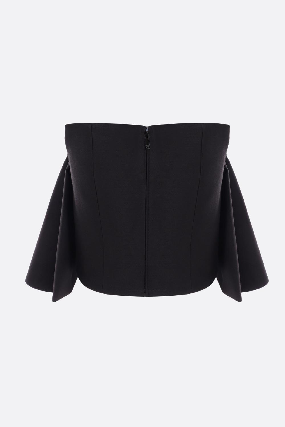 VERSACE top bustier in lana e seta con fibbia Medusa Shopping Online