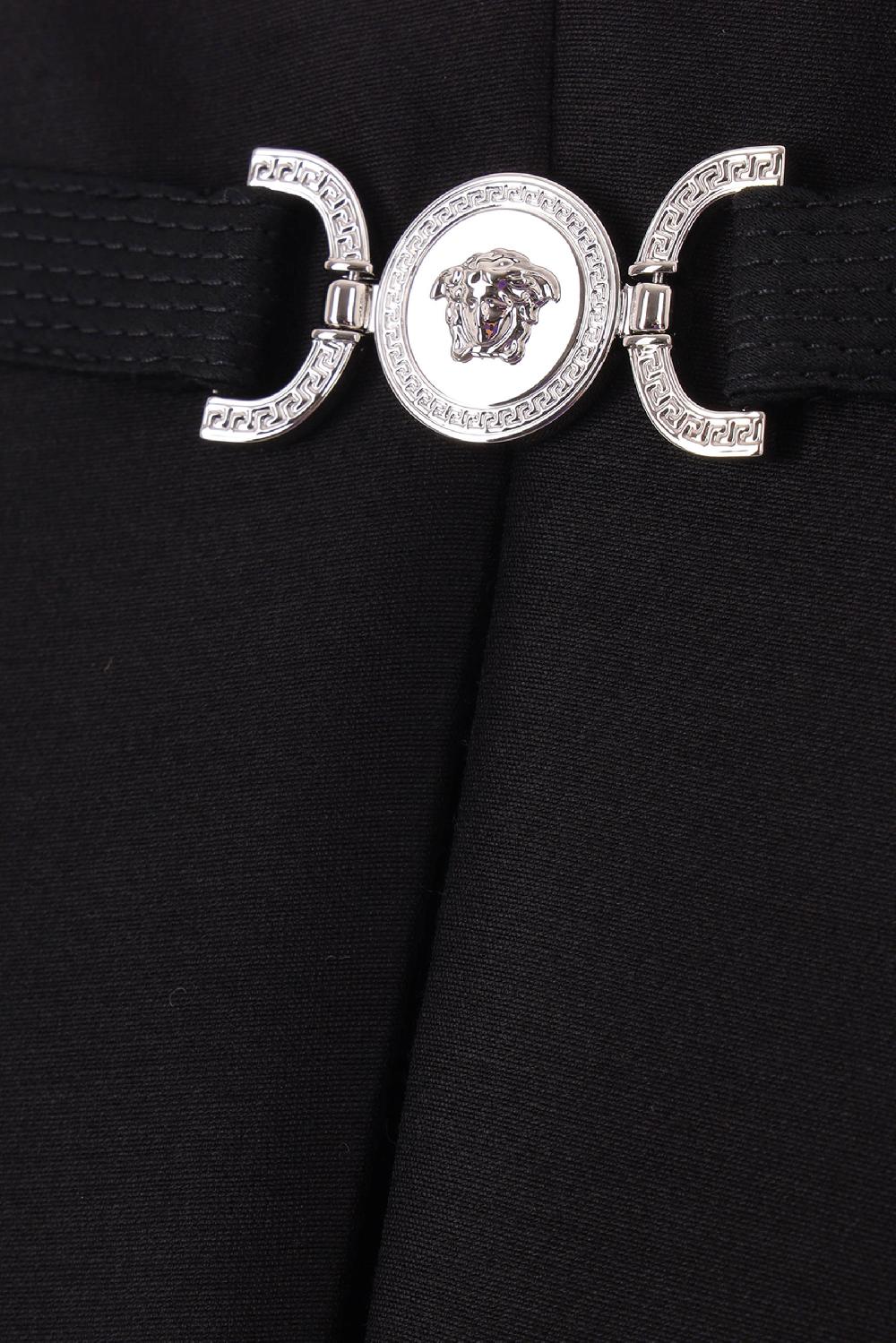 VERSACE top bustier in lana e seta con fibbia Medusa Shopping Online