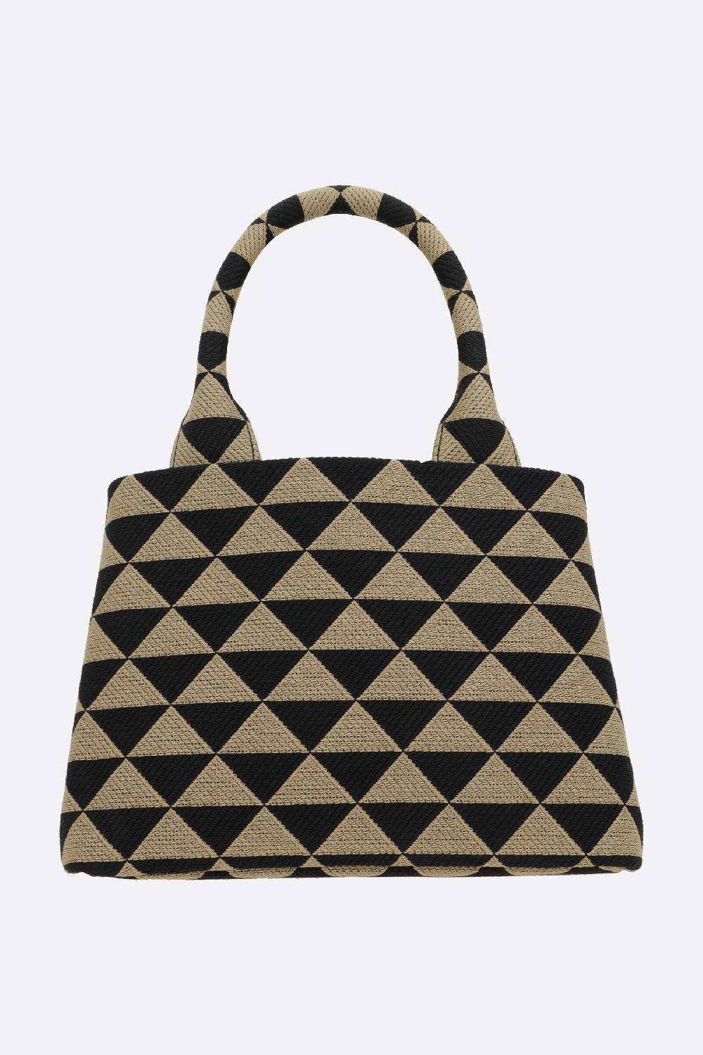 PRADA borsa shopping Prada Symbole small in jacquard Offerta