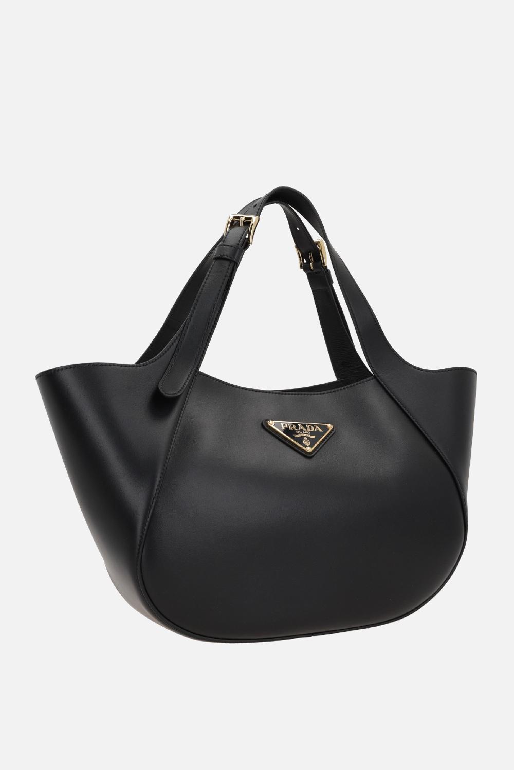PRADA borsa shopping media in pelle City Online