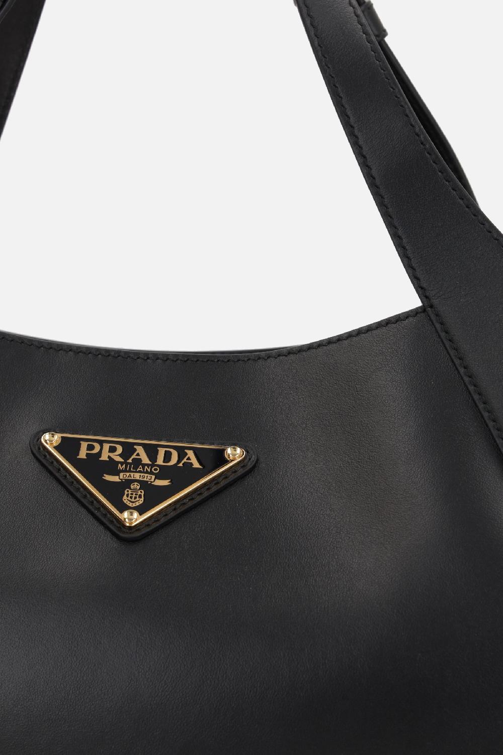 PRADA borsa shopping media in pelle City Online