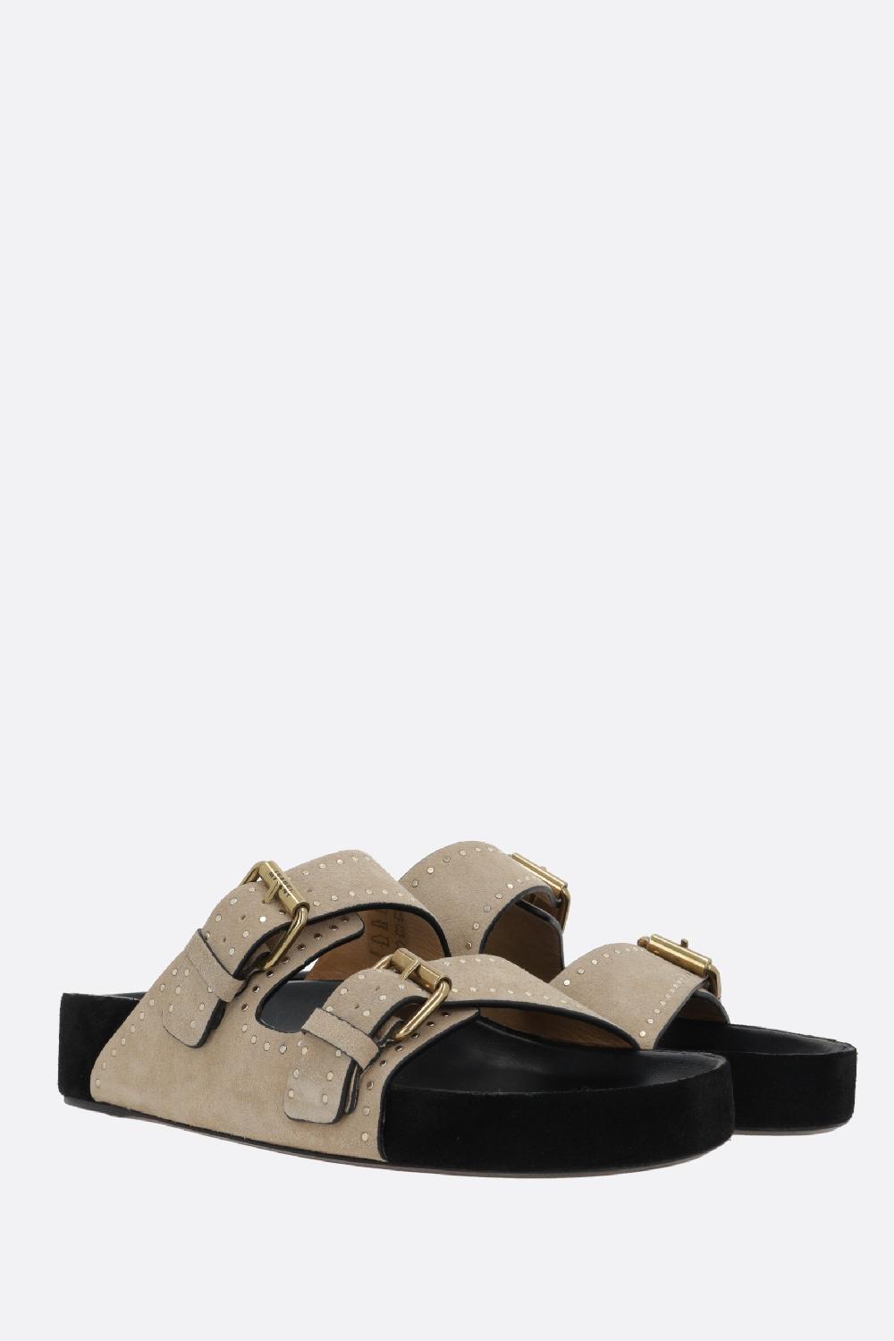 ISABEL MARANT sandalo flat Lennyo in suede Hotsell