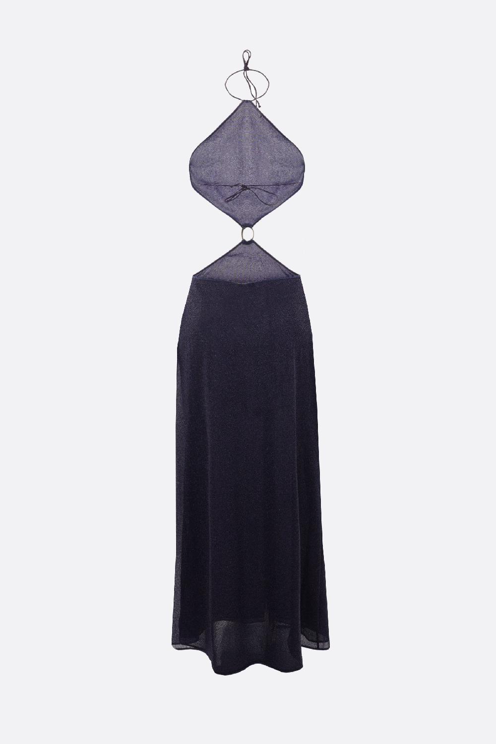 OSEREE abito lungo Lumière O Gem Diamond in lurex Saldi Di Fabbrica