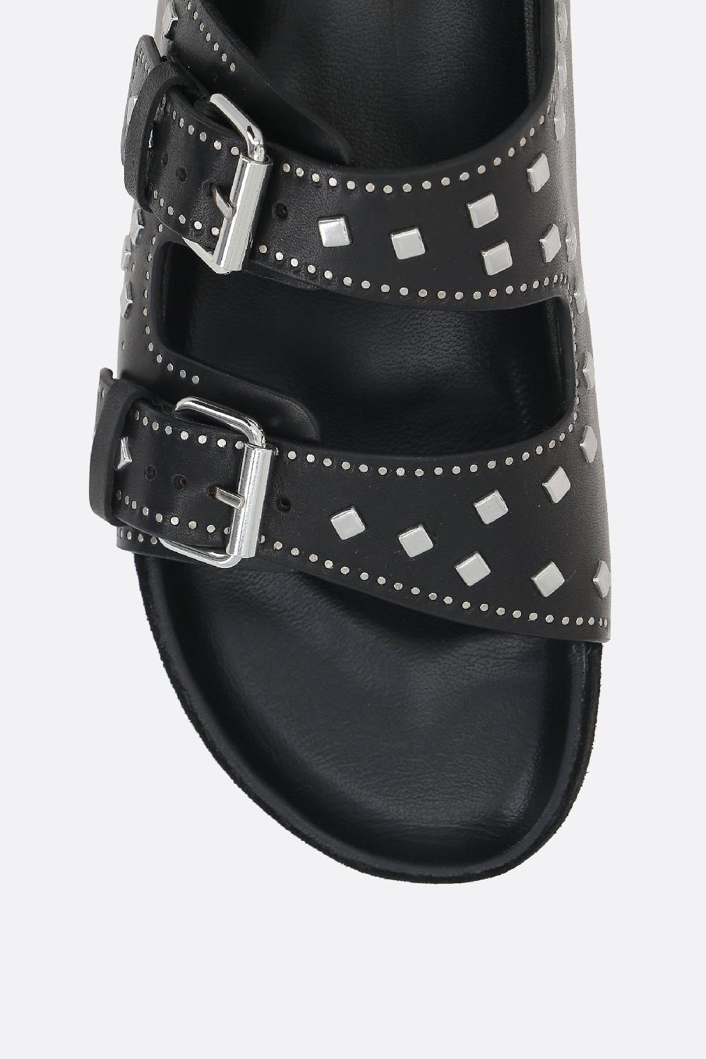 ISABEL MARANT sandalo flat Lennyo in pelle liscia Negozio