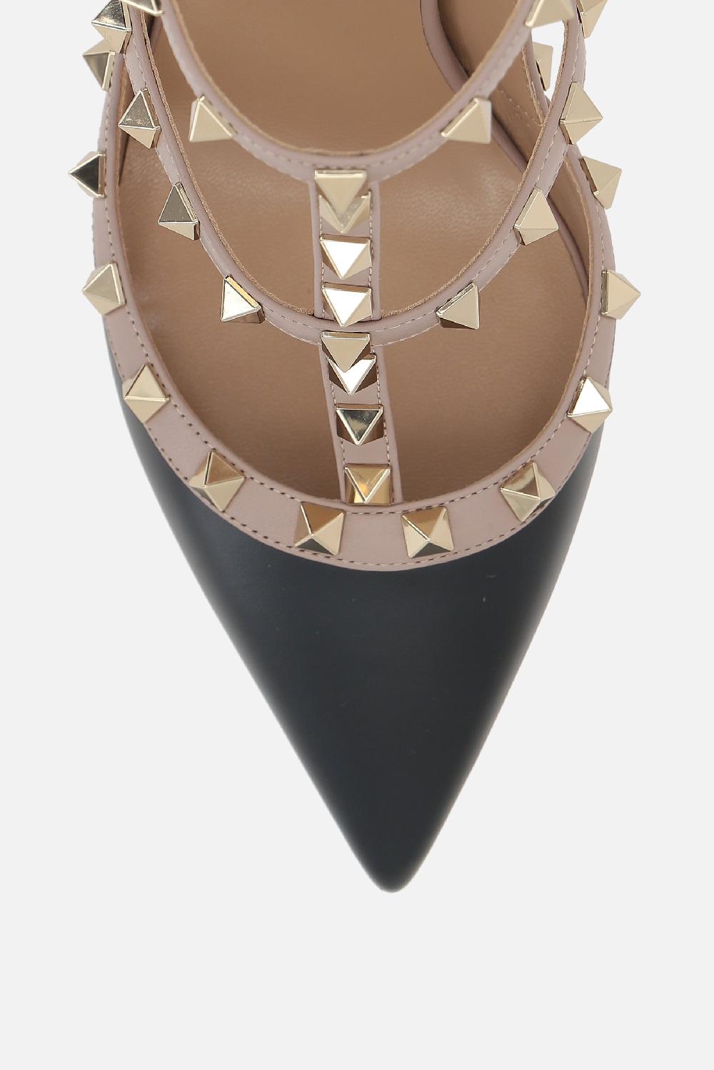 VALENTINO GARAVANI slingback Rockstud in pelle liscia 2025
