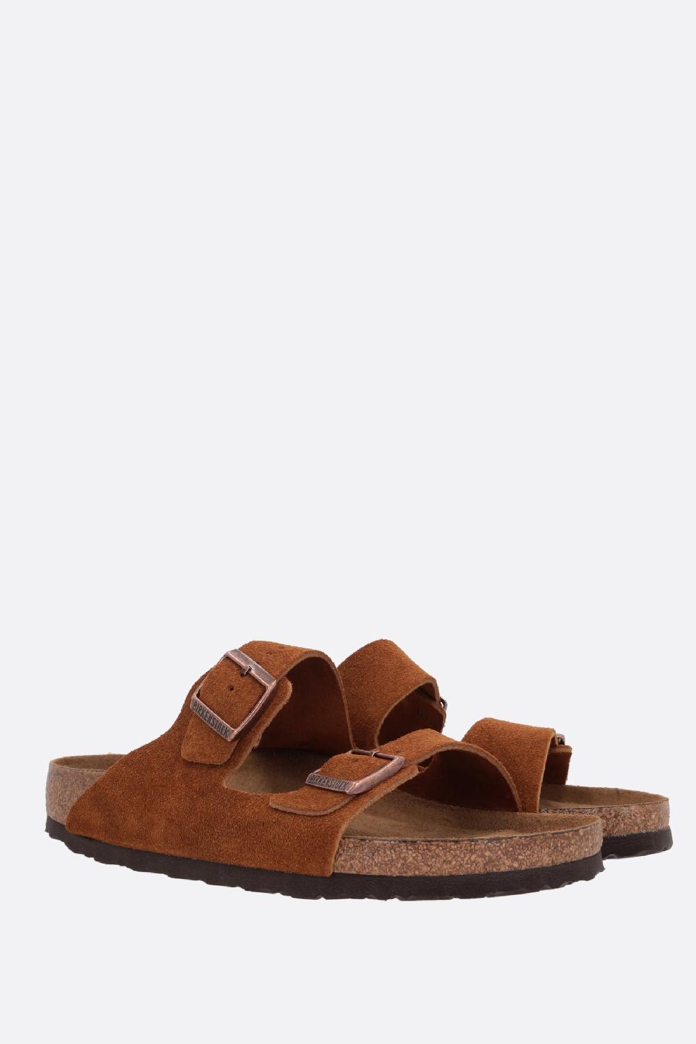 BIRKENSTOCK sandalo flat Arizona BS in suede (Narrow Fit) Nuovo