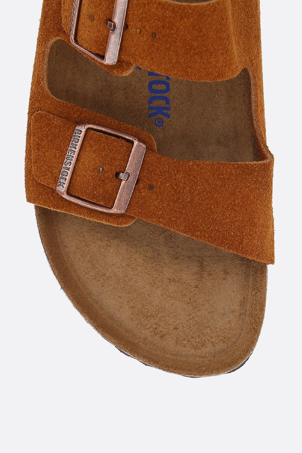 BIRKENSTOCK sandalo flat Arizona BS in suede (Narrow Fit) Nuovo