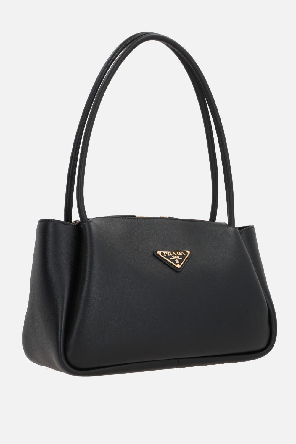 PRADA borsa a mano media in pelle martellata Promozione
